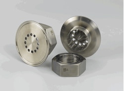 QualiTru 12-Port End Cap, Tri-Clamp, with Nut, Stainless Steel 316L