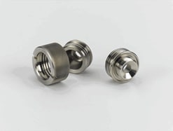 QualiTru 7-Port Male Threaded Fitting, with Knurled Nut, Stainless Steel 316L