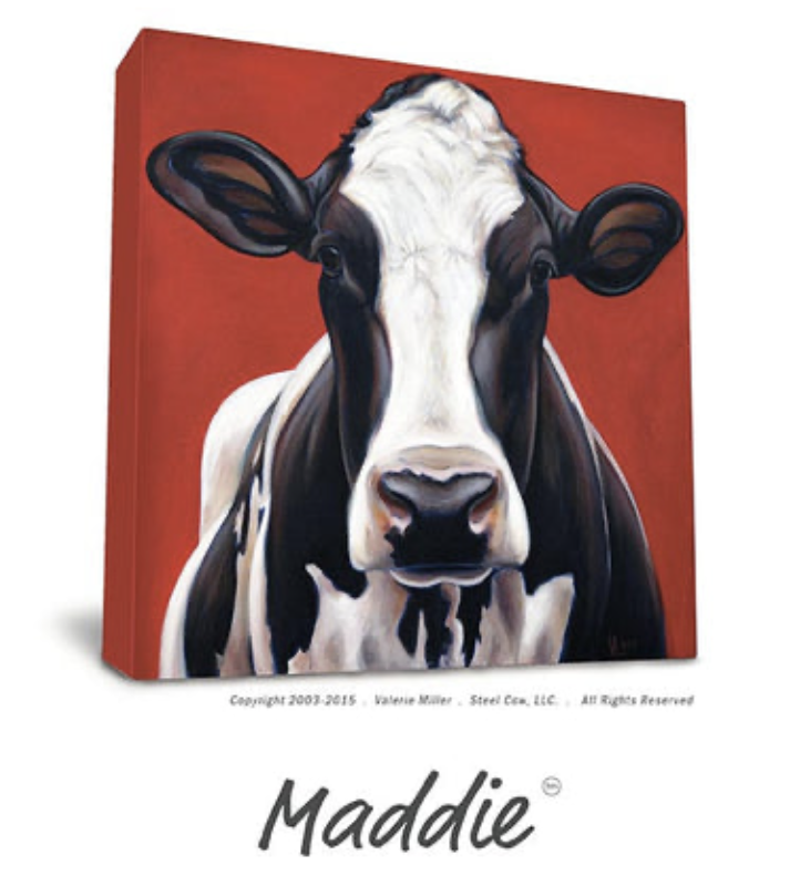 Steel Cow Print: Maddie
