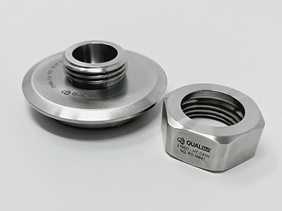 PN 214500 Port and nut side view