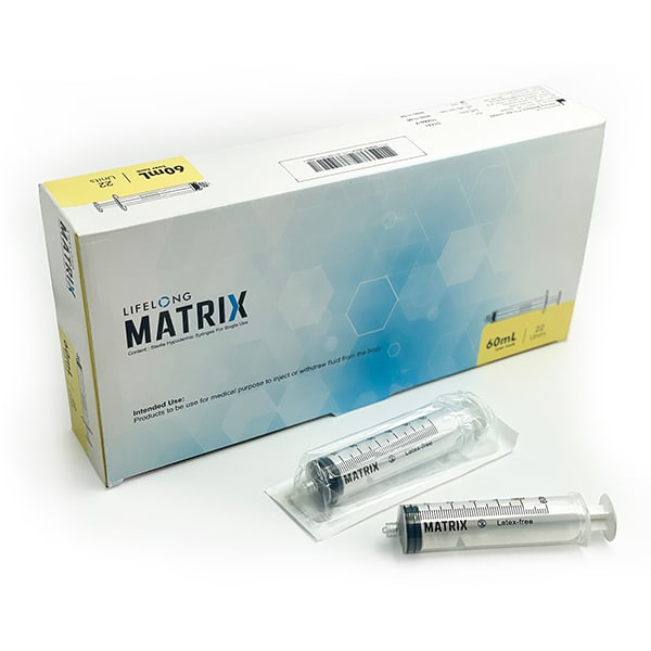 113122 sterile syringe 60mL – Flex Pack with box and packaging