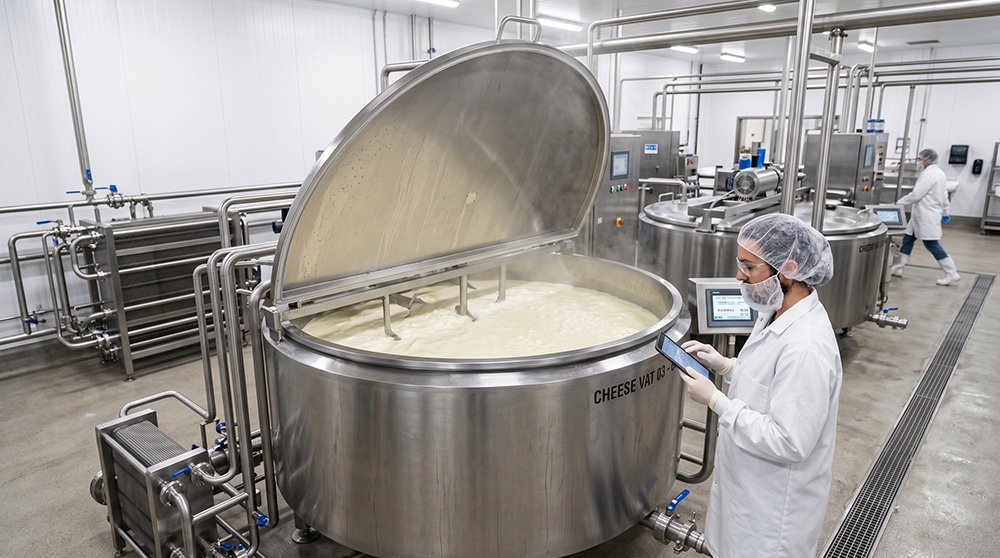 Heat-resistant mold in cheese Cheese Vat