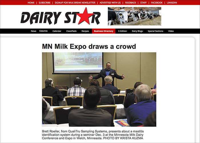Brett Roeller speaks at MN Milk Expo