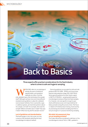 New Food sampling article cover