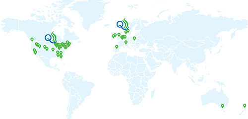 Partners and Distributors interactive map